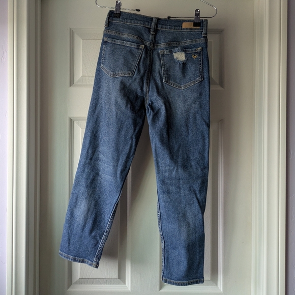 Justice Kid's Distressed Blue Jeans - Picture 2 of 5